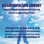W sobotę zawody modeli szybowców halowych