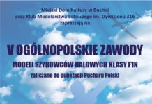 W sobotę zawody modeli szybowców halowych