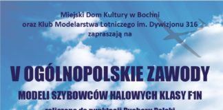 W sobotę zawody modeli szybowców halowych