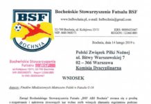 Futsal: BSF wnioskuje o ukaranie działaczy PZPN