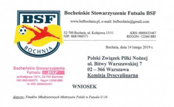 Futsal: BSF wnioskuje o ukaranie działaczy PZPN