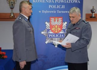 Robert Dudek mianowany szefem policji w Dąbrowie Tarnowskiej