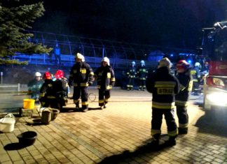 Pożar kotłowni w Trzcianie