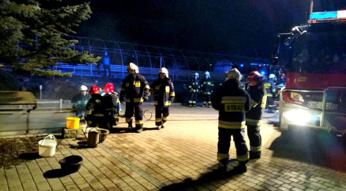 Pożar kotłowni w Trzcianie