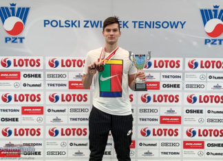 Tenis: Podwójny brąz dla Wojciecha Kasperskiego w Mistrzostwach Polski Juniorów