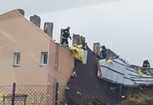 Łapanów. Wiatr zerwał dach ze szkoły w Zbydniowie. Lekcje odwołane