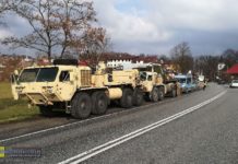 Zderzenie wozów bojowych US Army. 2 żołnierzy trafiło do szpitala w Brzesku