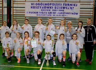 Młode koszykarki wygrały w Konstantynowie