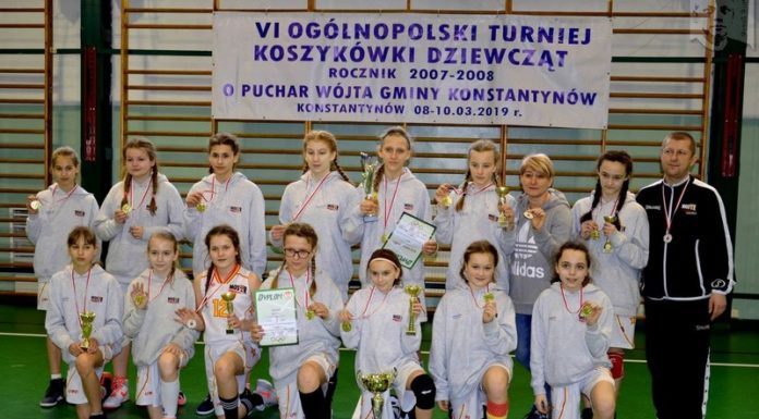 Młode koszykarki wygrały w Konstantynowie