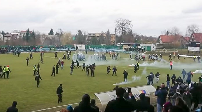 Okocimski i Tarnovia z karami za zadymę pseudokibiców