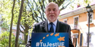 Eurowybory. Kandydat KE Bogusław Sonik w Bochni zachęcał do głosowania