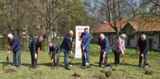 Tężnia solankowa w Bochni. Wbito „pierwsze łopaty” – ZDJĘCIA