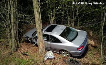 Święta na drogach Bocheńszczyzny. Dwa potrącenia motocyklistów i uderzenie w drzewo