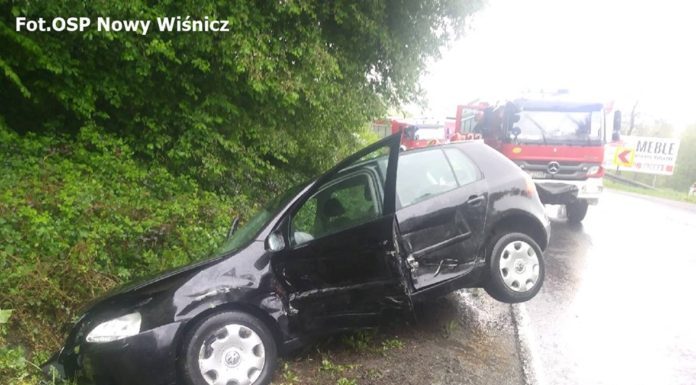 Znów zderzenie na zakrętach w Kopalinach