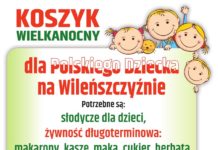 Koszyk wielkanocny dla polskich dzieci na Litwie