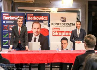 Eurowybory. Szewczyk Dratewka i „cyrk na kółkach”. Berkowicz i Skupień zachęcali w Bochni do głosowania na Konfederację