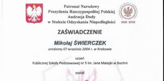 Trzecie miejsce ucznia „Piątki” w ogólnopolskim konkursie historycznym