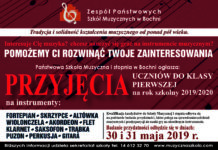 Nabór do Państwowej Szkoły Muzycznej I stopnia w Bochni