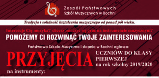 Nabór do Państwowej Szkoły Muzycznej I stopnia w Bochni