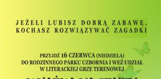 Park Uzbornia: W niedzielę gra terenowa i akcja wymiany książek