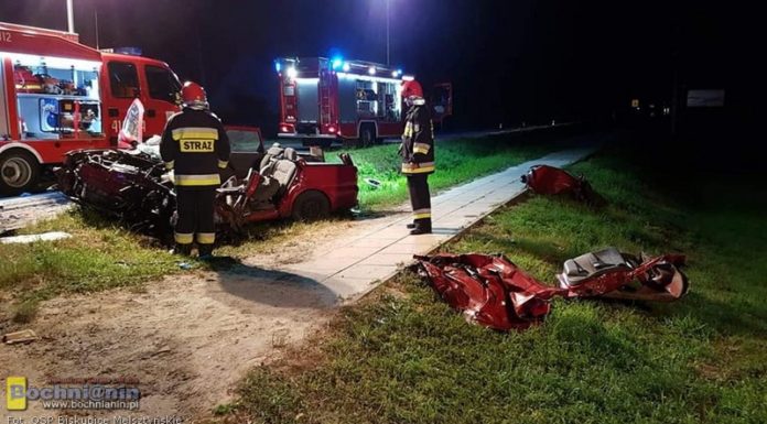 Domosławice. 21-latek nie przeżył zderzenia z ciężarówką