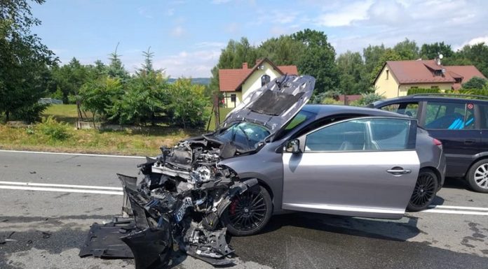 Wypadek w Rajbrocie i Łapanowie. Dwa złamania ręki