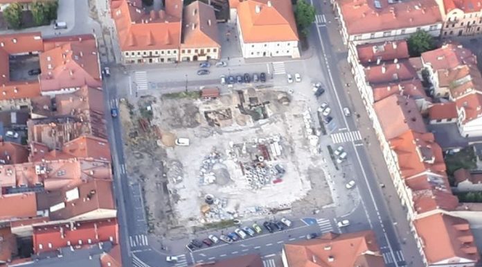 Bochnia. Rozkopany Rynek z lotu ptaka – ZDJĘCIA
