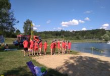 Zalew w Łapanowie i akcja „Kręci mnie bezpieczeństwo nad wodą”