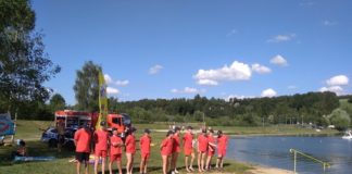 Zalew w Łapanowie i akcja „Kręci mnie bezpieczeństwo nad wodą”