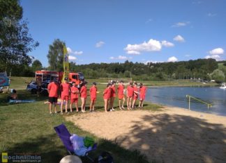 Zalew w Łapanowie i akcja „Kręci mnie bezpieczeństwo nad wodą”