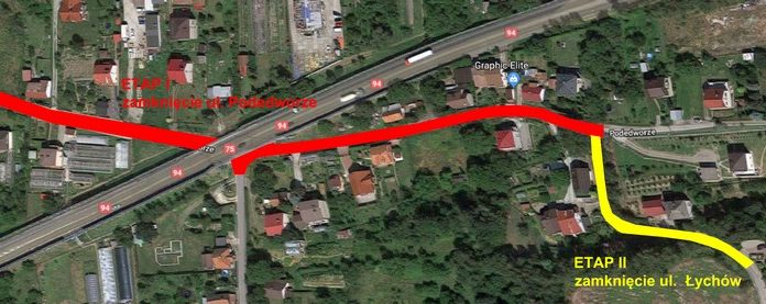 Bochnia. Uwaga kierowcy! Droga przez Łychów-Podedworze zamknięta do końca roku