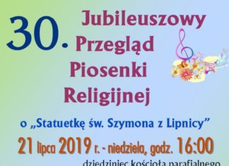 W niedzielę 30. Przegląd Piosenki Religijnej o „Statuetkę św. Szymona”