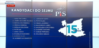 Wybory do Sejmu. Jest PEŁNA LISTA kandydatów PiS w naszym okręgu