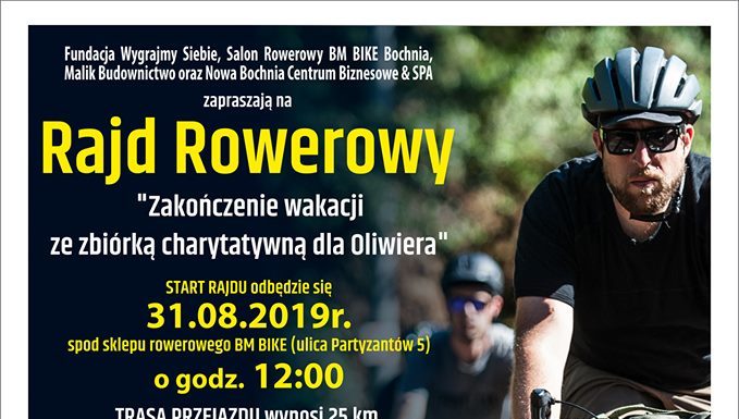 Będzie Rajd Rowerowy i zbiórka dla małego Oliwiera