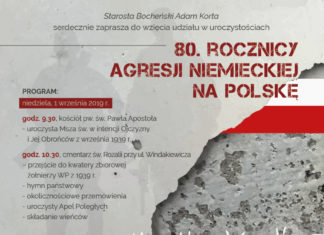 Niedziela: Rocznica wybuchu II Wojny Światowej. Program uroczystości w Bochni