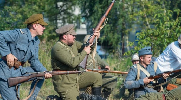 Bochnia. Wojna polsko-ukraińska. Historyczna inscenizacja wydarzeń sprzed 100 lat – ZDJĘCIA
