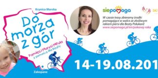 Pamięci Marysi, z pomocą dla Beaty. W 6 dni przejedzie rowerem 760 km