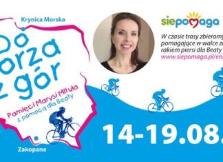 Pamięci Marysi, z pomocą dla Beaty. W 6 dni przejedzie rowerem 760 km
