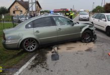 Kolizja 4 samochodów w Proszówkach – ZDJĘCIA
