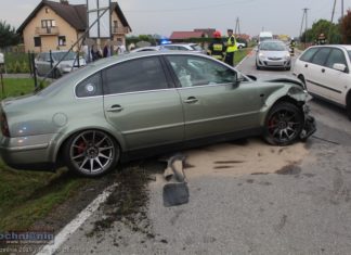 Kolizja 4 samochodów w Proszówkach – ZDJĘCIA