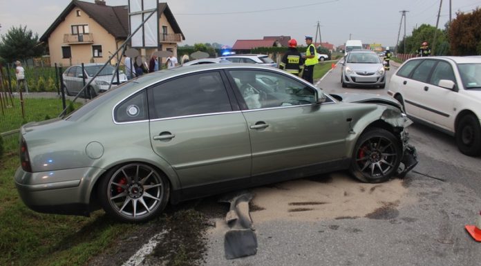Kolizja 4 samochodów w Proszówkach – ZDJĘCIA