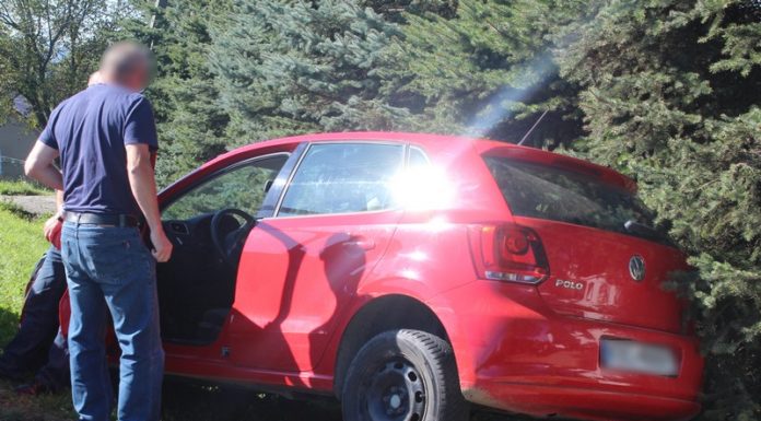 Pogwizdów. Mając ponad 3 promile kierował samochodem. Podróż skończył w rowie