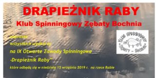 Wędkarstwo. W niedzielę 9. edycja „Drapieżnika Raby”