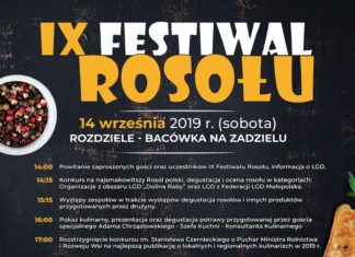 W sobotę w Rozdzielu IX Festiwal Rosołu