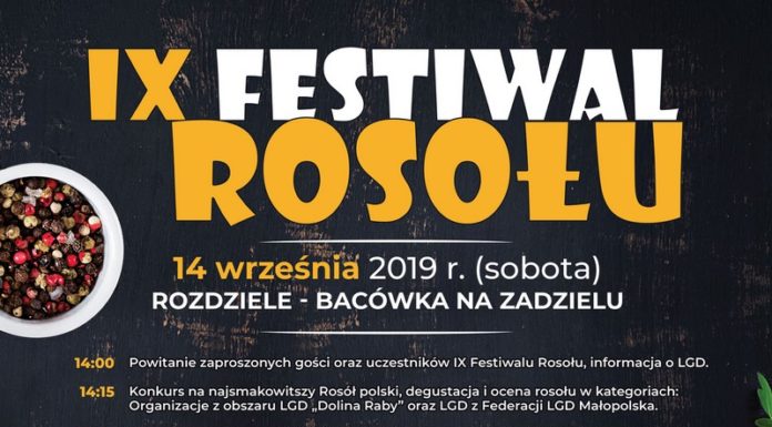 W sobotę w Rozdzielu IX Festiwal Rosołu