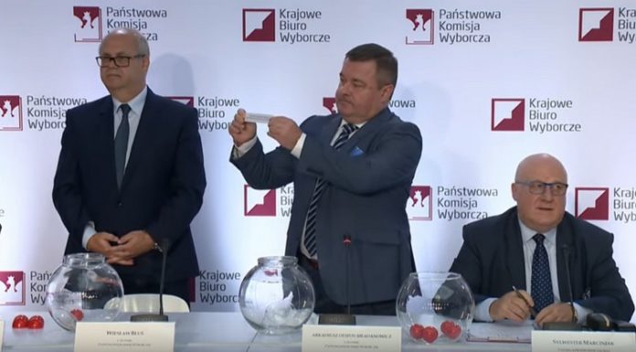 Wybory. Rozlosowano numery list wyborczych