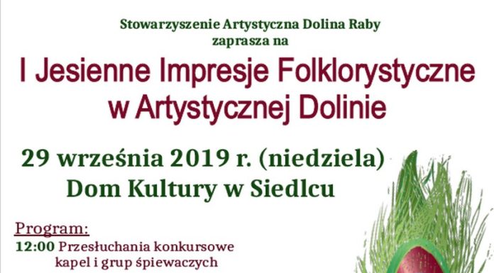 W niedzielę w Siedlcu Jesienne Impresje Folklorystyczne