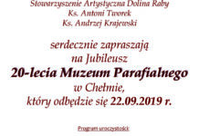W niedzielę 20-lecie Muzeum Parafialnego w Chełmie