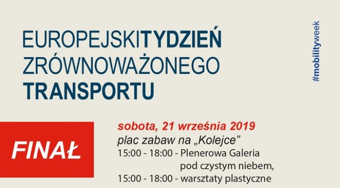 Finał Tygodnia Mobilności. W weekend atrakcje na „Kolejce” i na ul. Sutoris