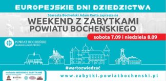 Weekend z zabytkami Powiatu Bocheńskiego. Co w programie?